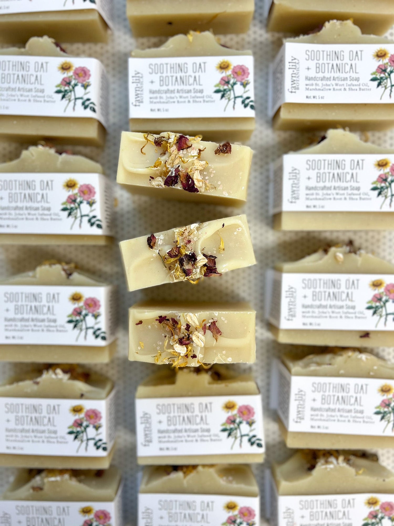 handcrafted artisanal cold-process soap made from organic ingredients and botanicals plant-based soap