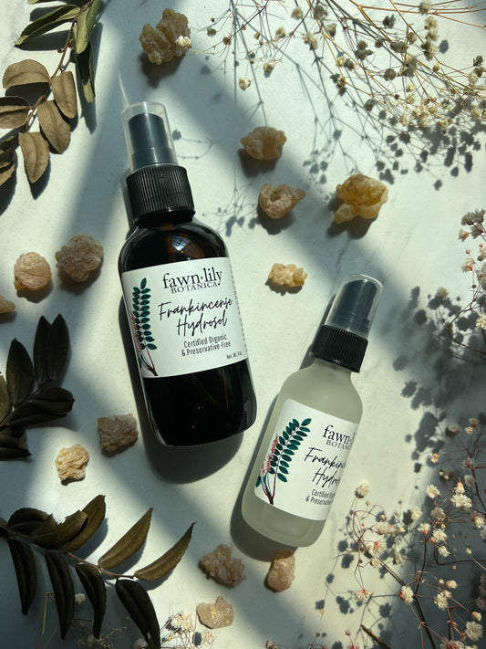 Fawn Lily Botanica | Certified Organic and Preservative-free Frankincense Resin Hydrosol