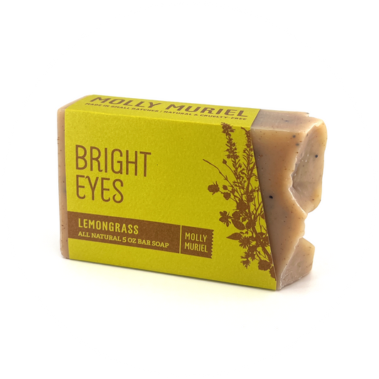 Lemongrass soap from Molly Muriel. All natural, vegan, zero waste, and palm-free soap.