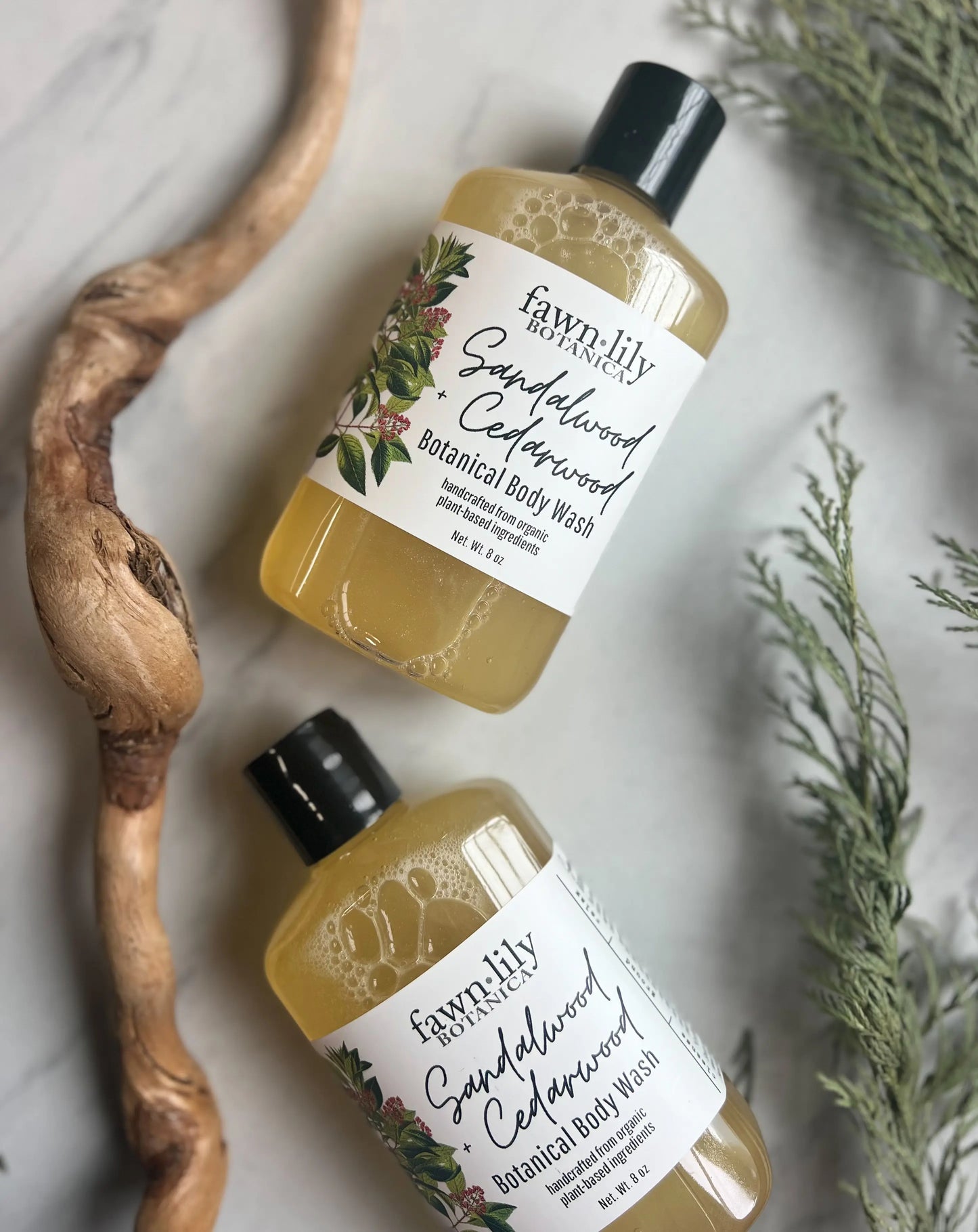 SANDALWOOD + CEDARWOOD BODY WASH - NEW! Fawn Lily Botanica