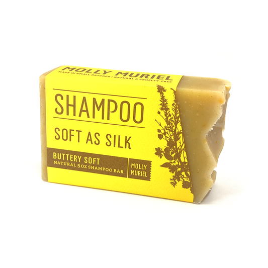 all natural shampoo bar with turmeric and essential oils from Molly Muriel.