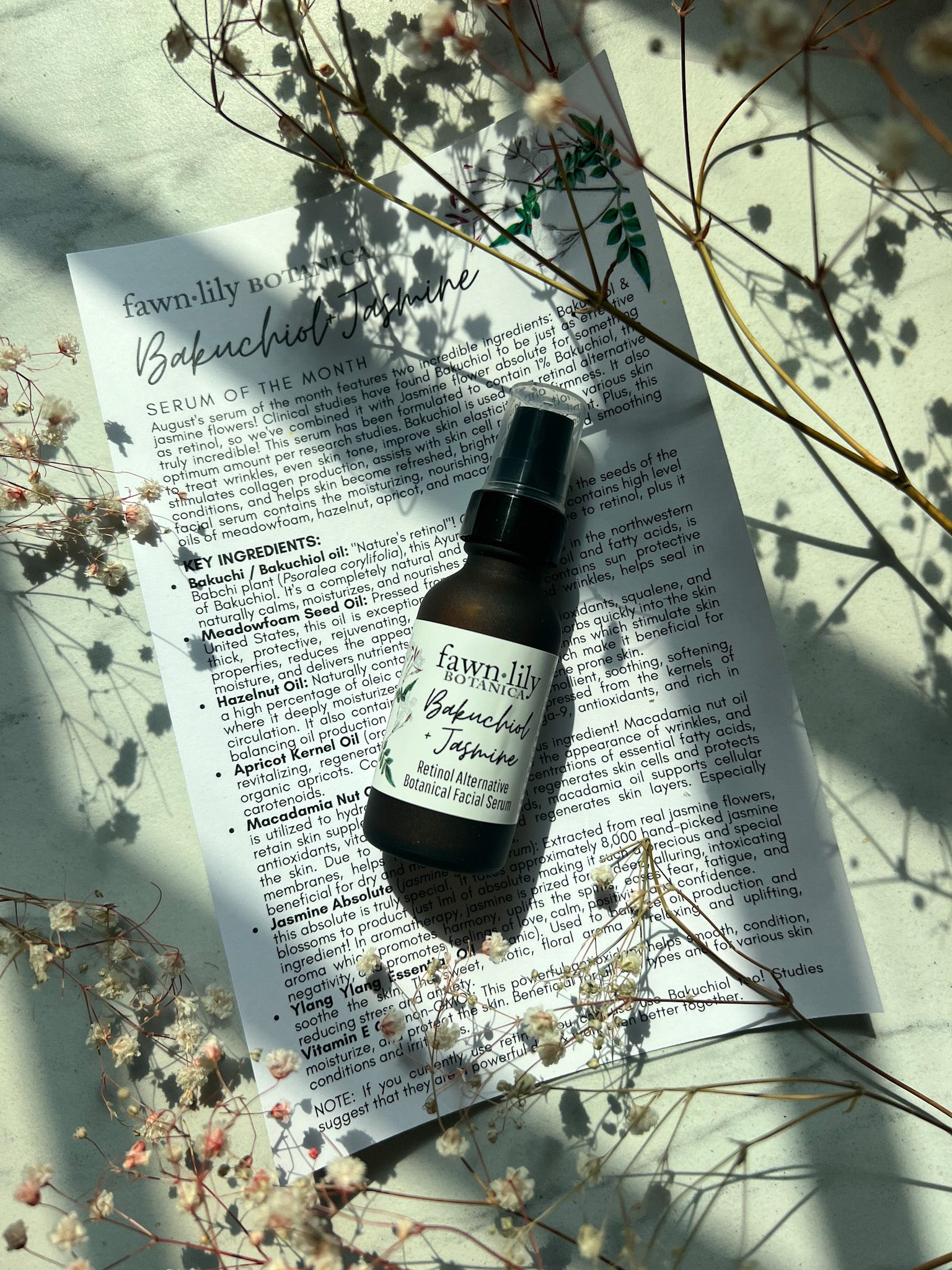 Fawn Lily Botanica offers the best plant-based facial serums including our seasonal serum of the month club designed to help keep your skin balanced and healthy throughout the year
