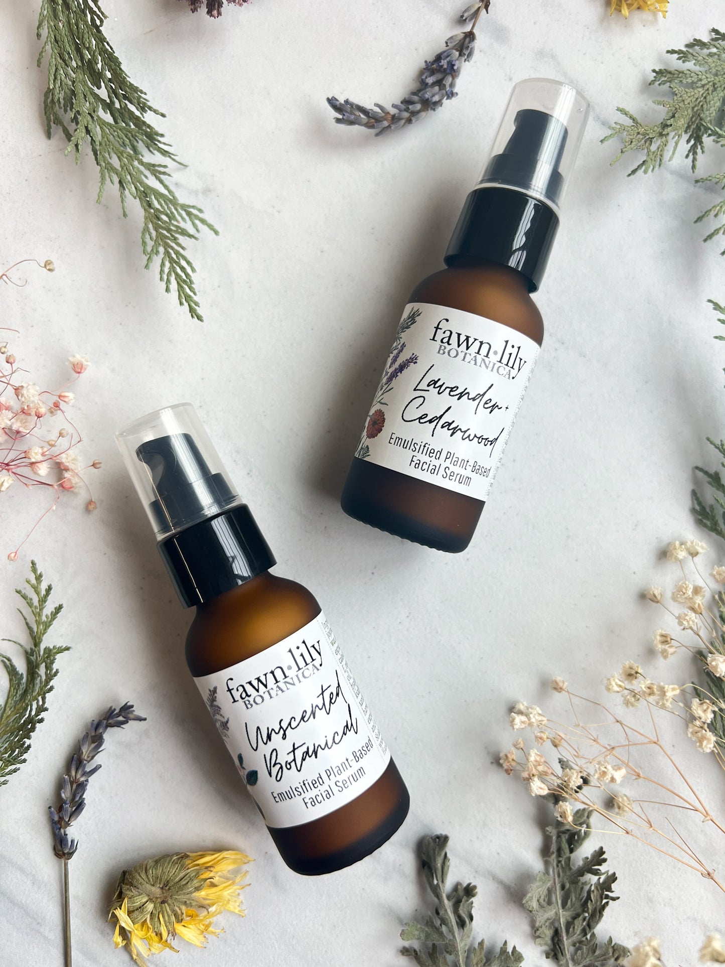 Fawn Lily Botanica | Emulsified Botanical Facial Serum Cream, vegan, natural, plant-based face moisturizer