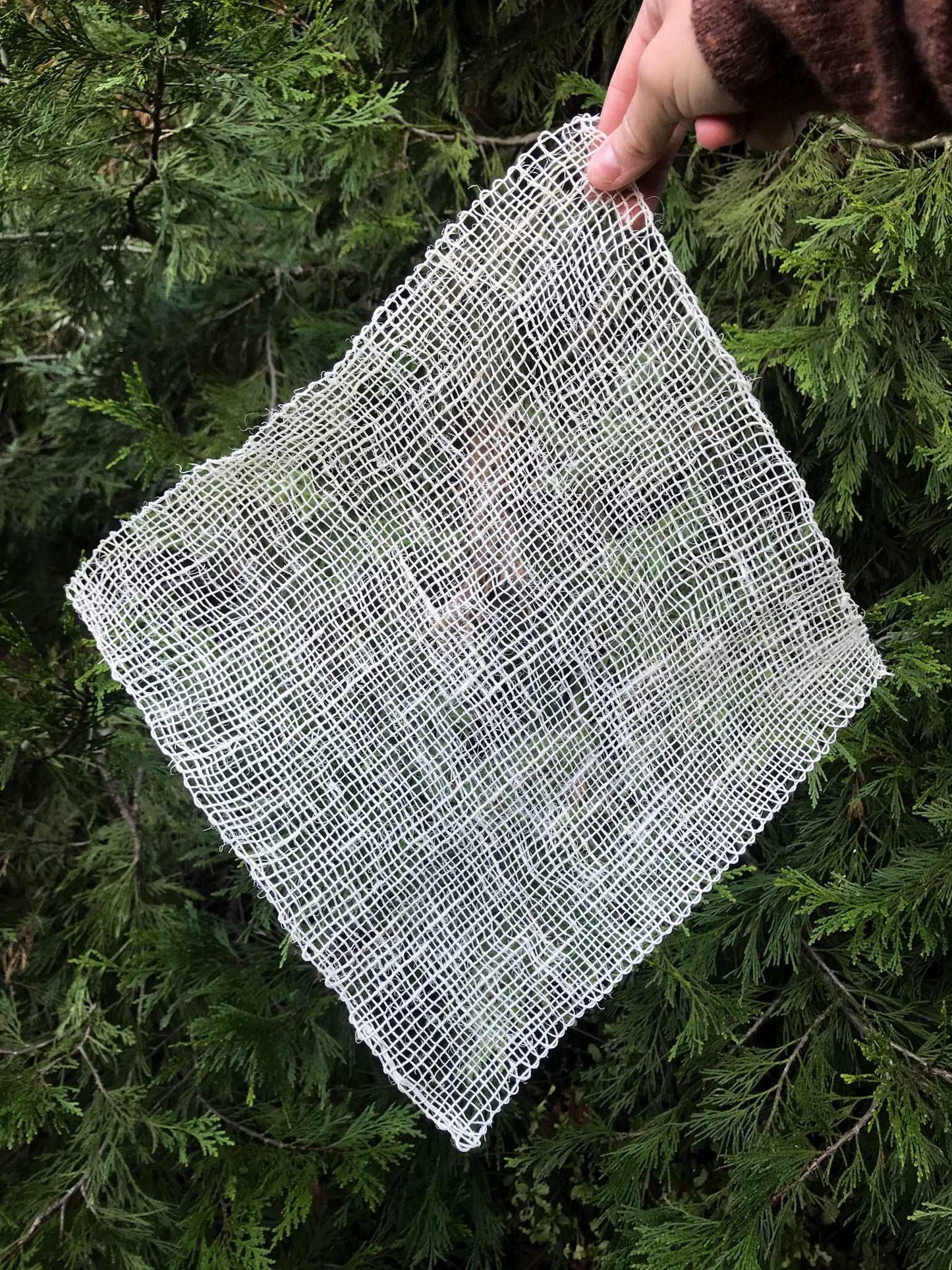 AYATE Agave BOTANICAL FIBER WASHCLOTH. Natural sustainable plant fiber washcloth, sustainable and organic ayate fiber washcloth.