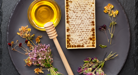 Honey and herbs, natural skin care tips for mature skin