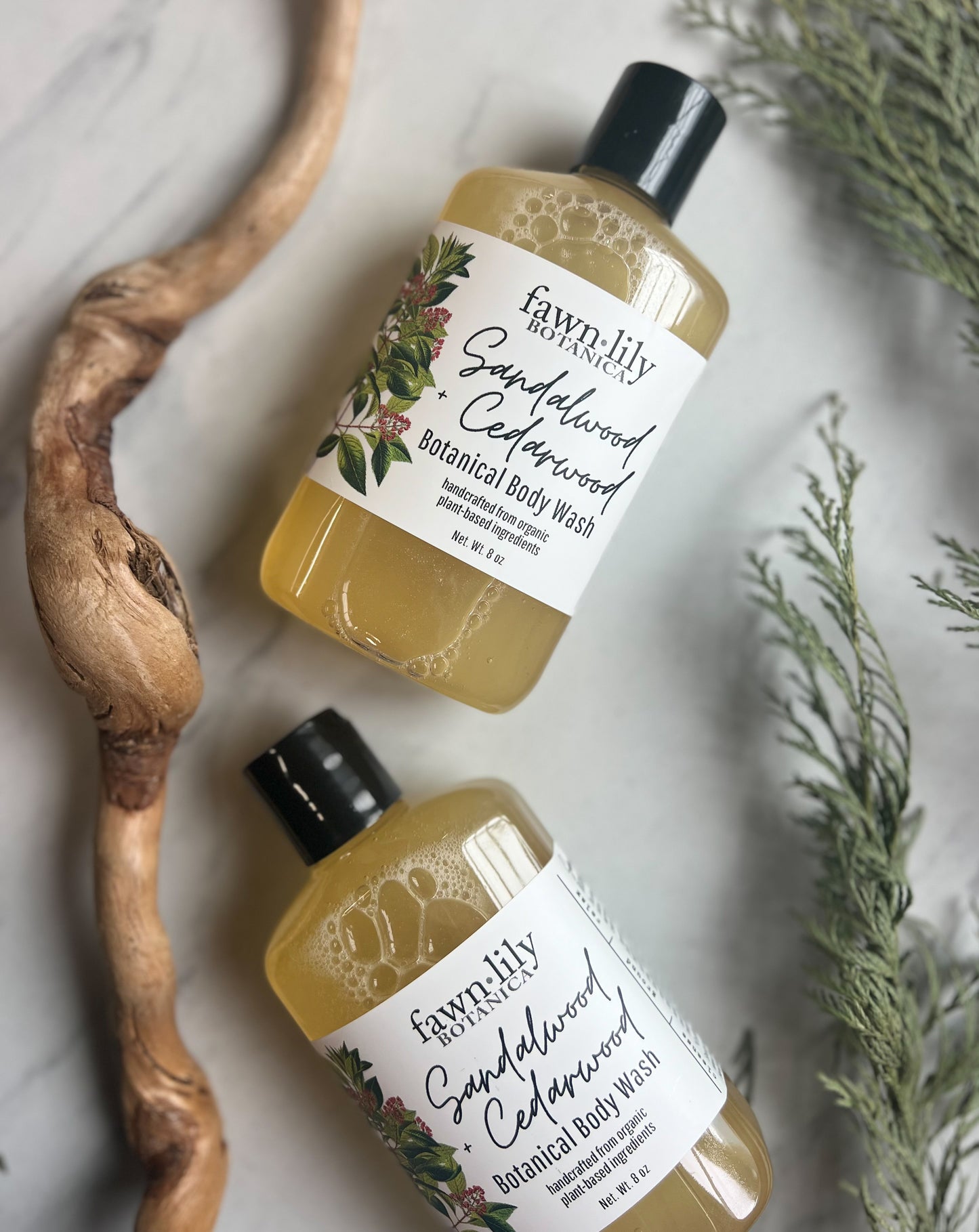 SANDALWOOD + CEDARWOOD BODY WASH - NEW!