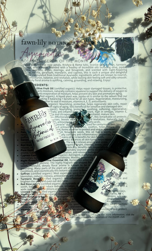 AYURVEDIC BOTANICAL FACIAL SERUM - LIMITED EDITION!