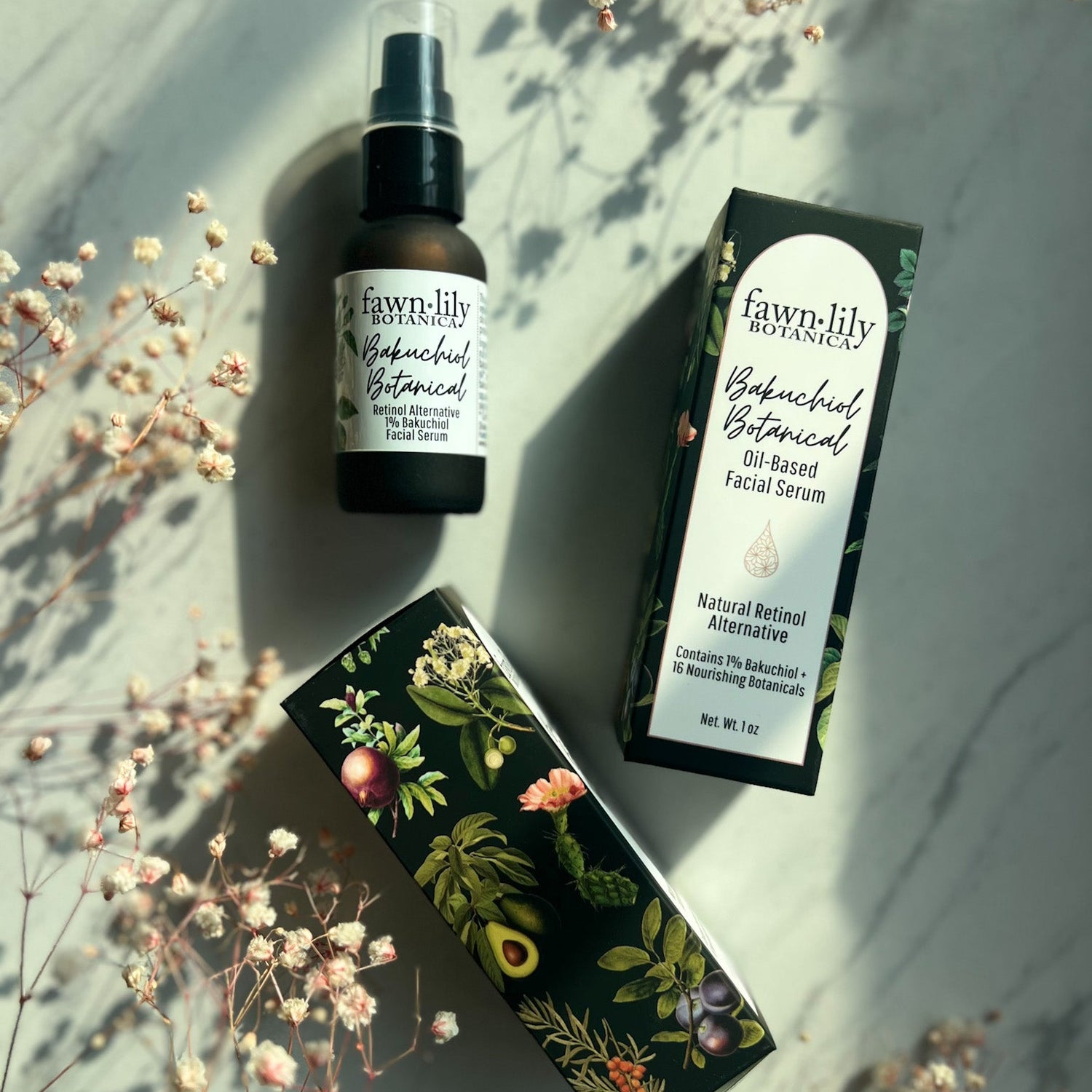 Fawn Lily Botanica | Dual Bakuchiol Facial Serum, 1% Sytenol A Bakuchiol