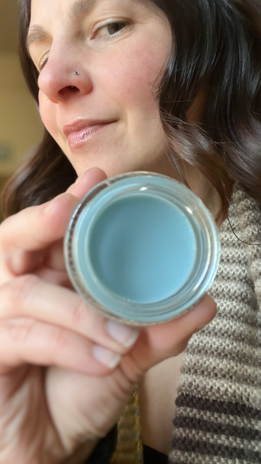 Irene and Blue Tansy Shea Butter Balm jar
