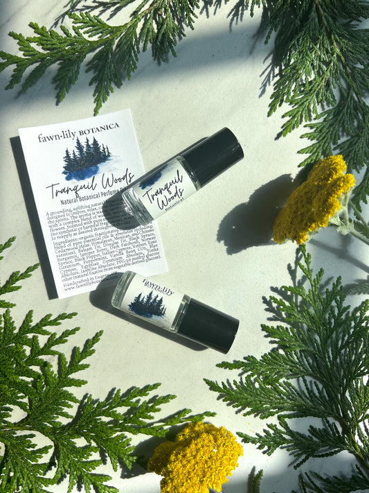 TRANQUIL WOODS BOTANICAL PERFUME OIL - LIMITED EDITION