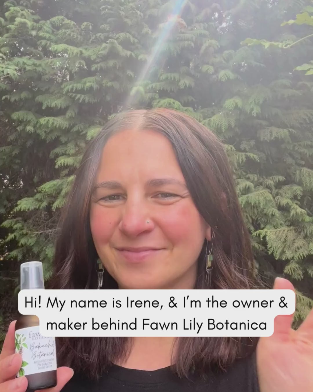 Fawn Lily Botanica | Bakuchiol Botanical Facial Serum, organic and plant-based vegan retinol alternative, story, video