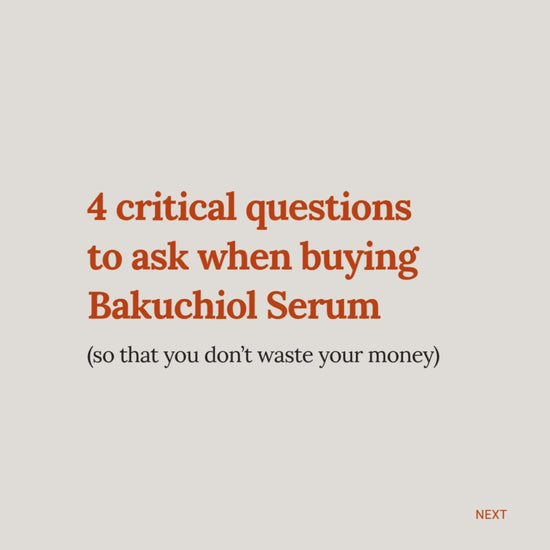 Questions when buying Bakuchiol Serum, how to know if Bakuchiol Serum is good, how to choose a retinol alternative, video