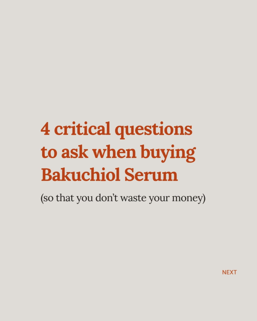 Questions when buying Bakuchiol Serum, how to know if Bakuchiol Serum is good, how to choose a retinol alternative, video