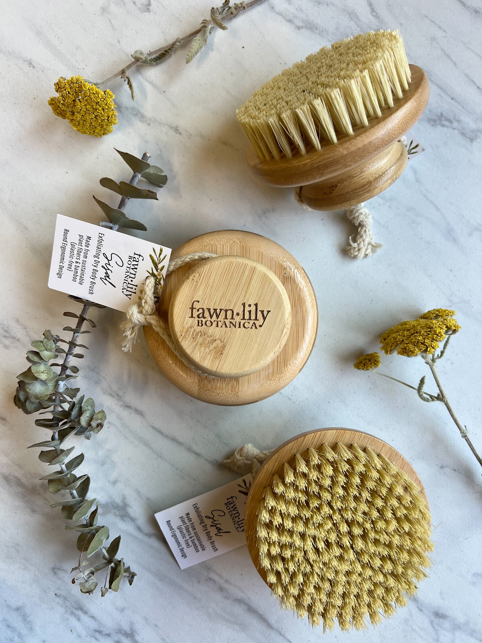 Fawn Lily Botanica | Bamboo and Sisal Dry Brush