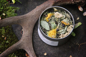 ALPINE MIST HERBAL FACIAL STEAM. Natural facial steam made with organic herbs and botanicals. Vegan natural facial care to cleanse and tone skin. 