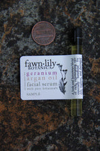Load image into Gallery viewer, Geranium Argan Botanical Facial Serum | Fawn Lily Botanica - Rejuvenate, nourish, repair &amp; moisturize, Vegan plant-based, for dry, mature, sensitive skin.
