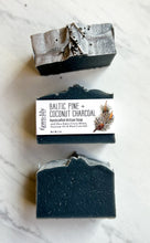 Load image into Gallery viewer, BALTIC PINE + COCONUT CHARCOAL ARTISAN SOAP - LIMITED EDITION!
