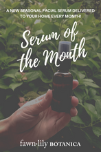 Load image into Gallery viewer, BOTANICAL SERUM OF THE MONTH | Fawn Lily Botanica - Monthly exclusive botanical facial serum specially formulated to correspond with the seasons.
